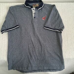 Polo Shirt Sewn On Cleveland Indians Men’s Size L
